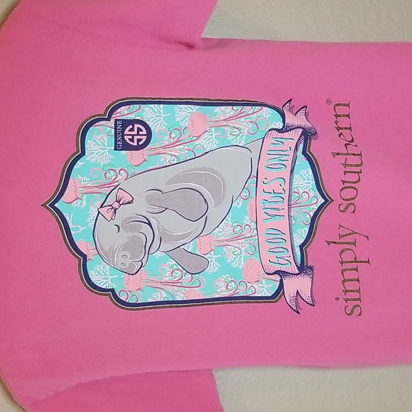 Simply Southern Tops - Simply Southern 100% cotton tee, size medium